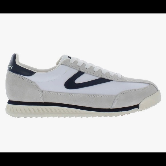 Tretorn Women's Rawlins White/Navy Retro Sneaker.  New!! Shoes Size 7.5 - Picture 3 of 6